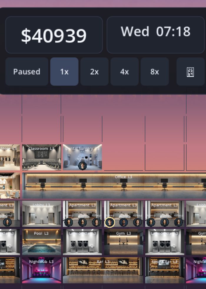 TOXIC TOWERS — a tower management sim running in the browser